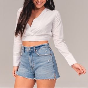 A&F High Rise Mom Short Curve Love